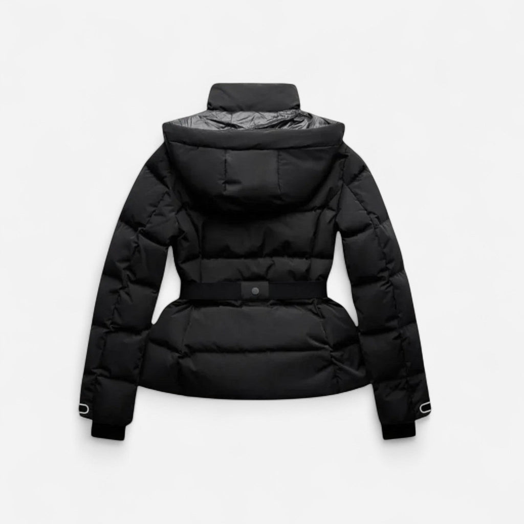 Manteau matelassé cintré avec ceinture