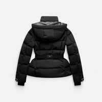 Manteau matelassé cintré avec ceinture