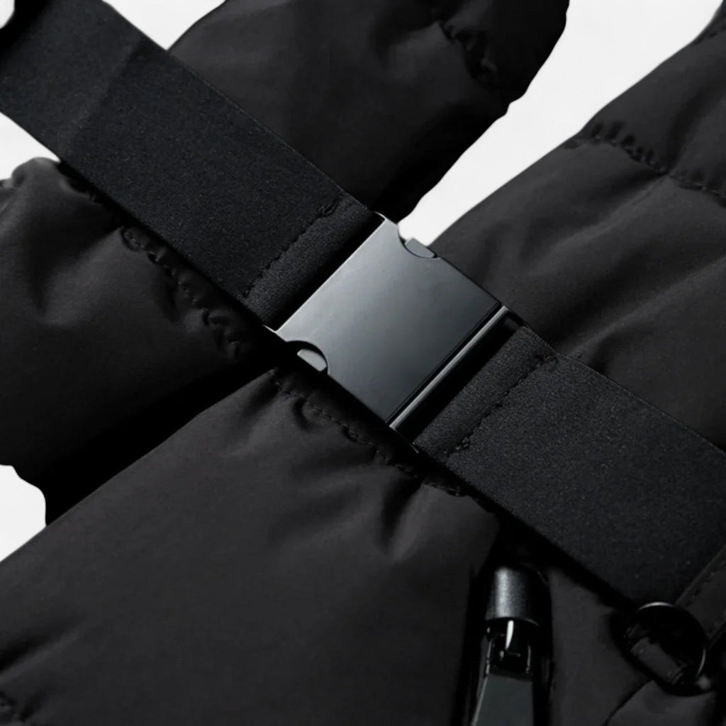 Manteau matelassé cintré avec ceinture