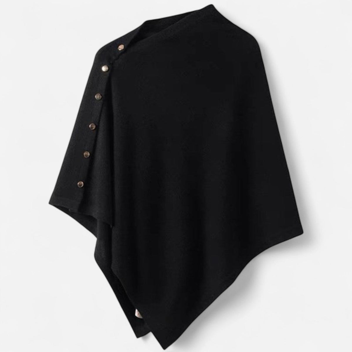 Poncho-foulard en tricot doux