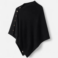 Poncho-foulard en tricot doux