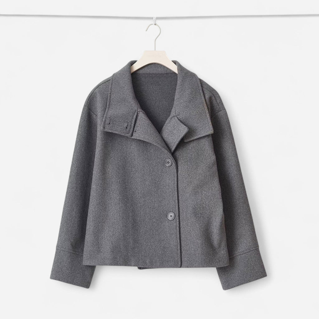 Manteau court à double boutonnage