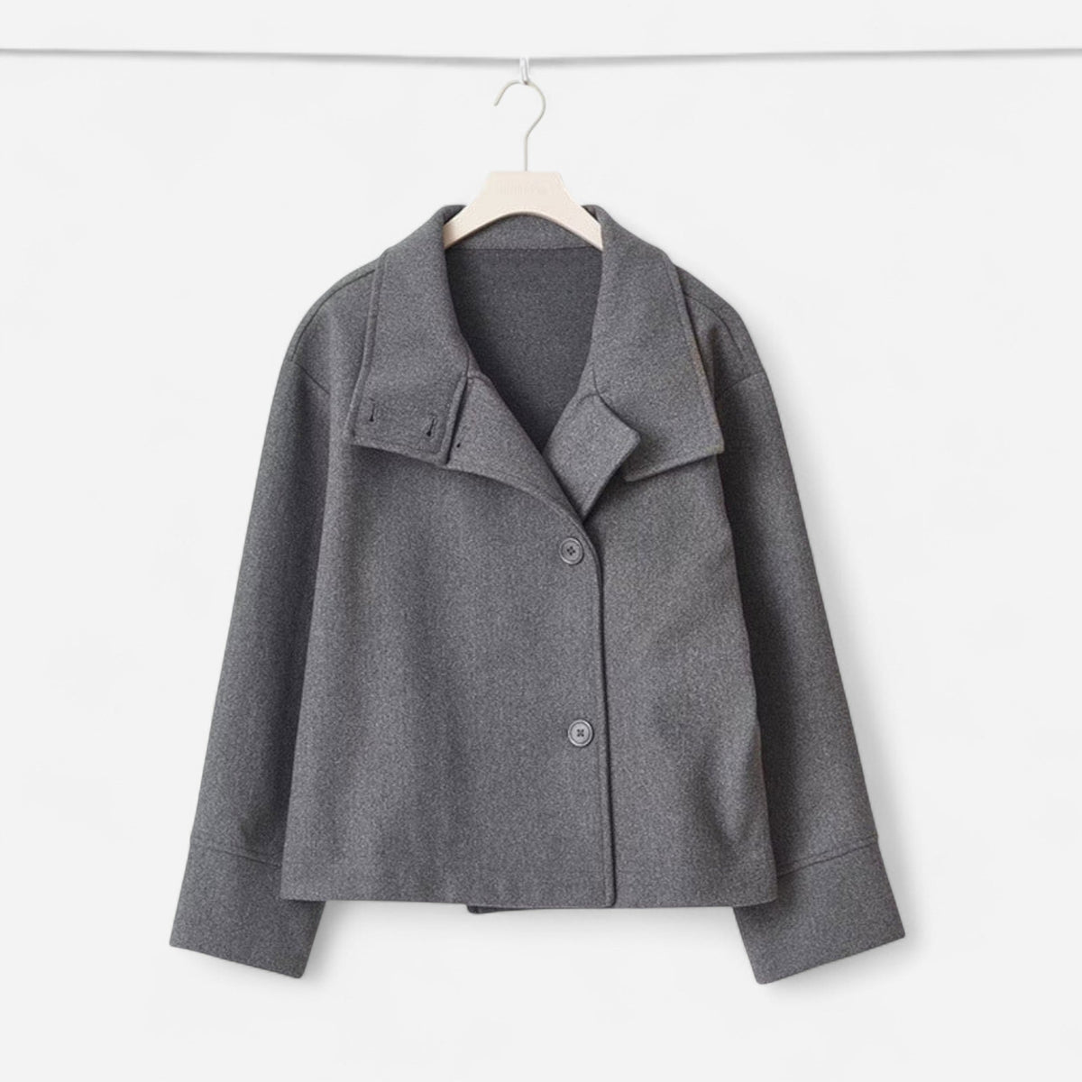 Manteau court à double boutonnage