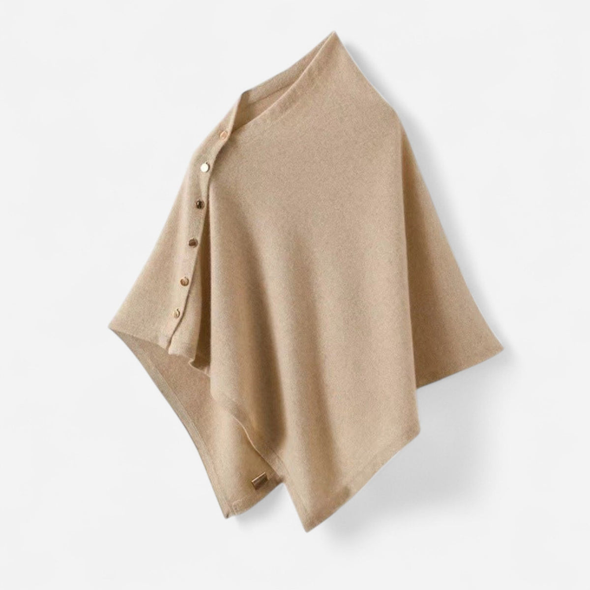 Poncho-foulard en tricot doux