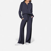 Ensemble détente col zippé et pantalon large