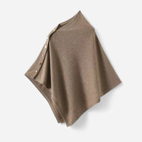 Poncho-foulard en tricot doux