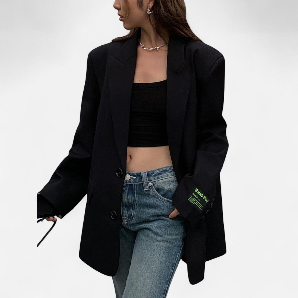 Blazer oversize long