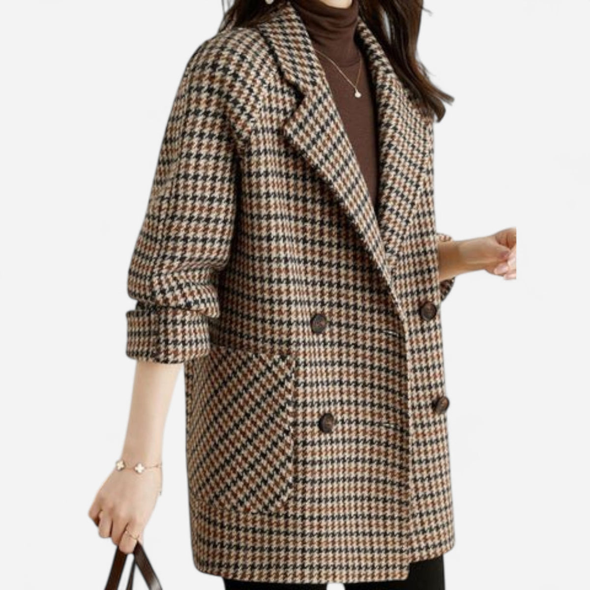Blazer oversize à carreaux