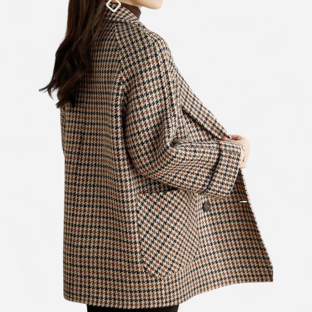 Blazer oversize à carreaux