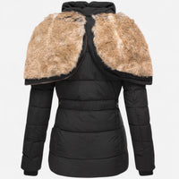 Parka d'hiver doublée en fausse fourrure