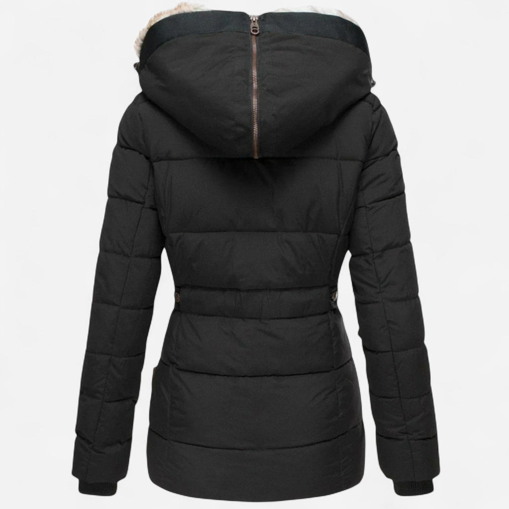Parka d'hiver doublée en fausse fourrure