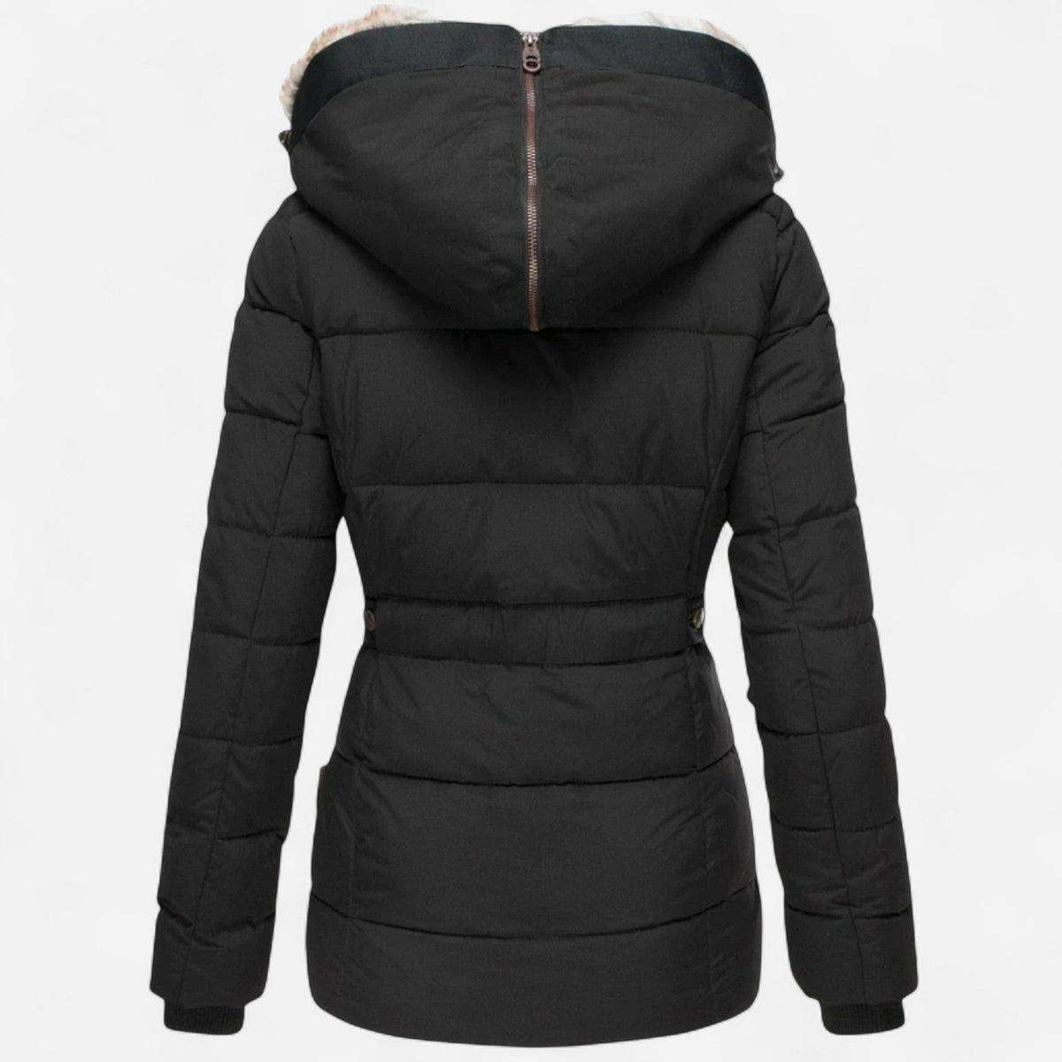 Parka d'hiver doublée en fausse fourrure