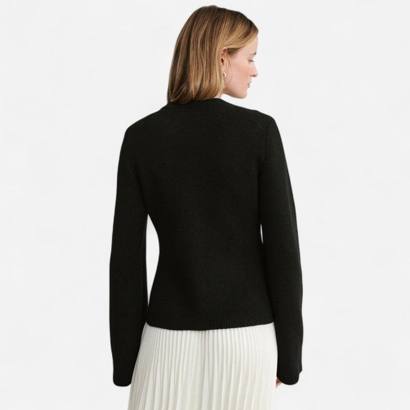 Cardigan court en tricot crème