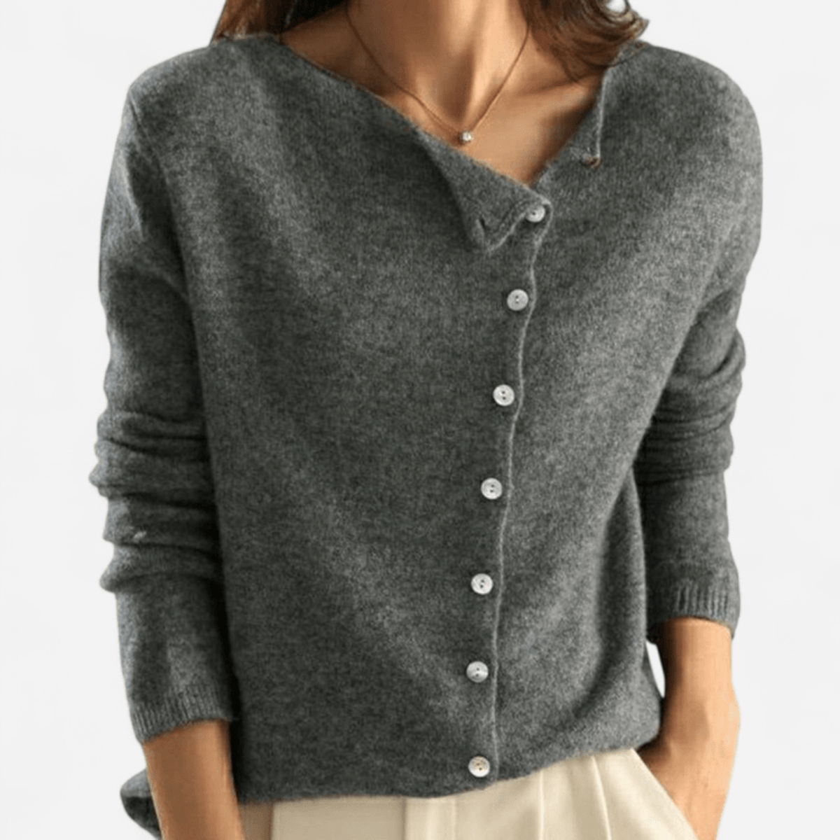 Cardigan en laine à boutons