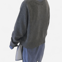 Cardigan en cachemire à boutons fantaisie