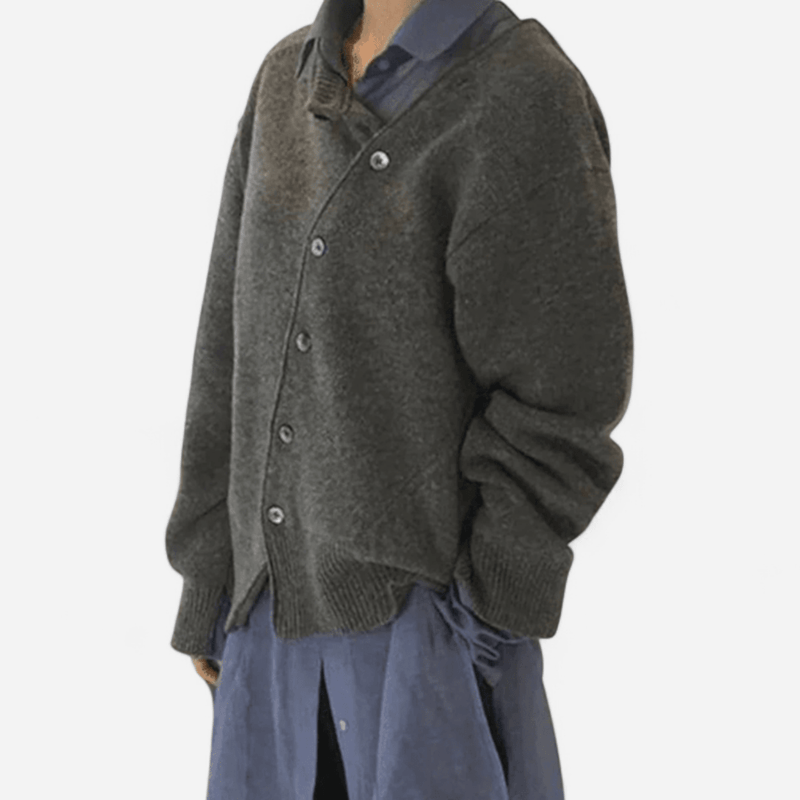Cardigan en cachemire à boutons fantaisie