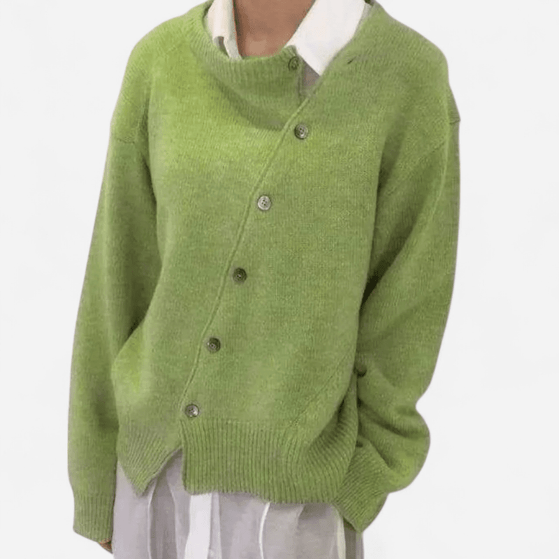 Cardigan en cachemire à boutons fantaisie