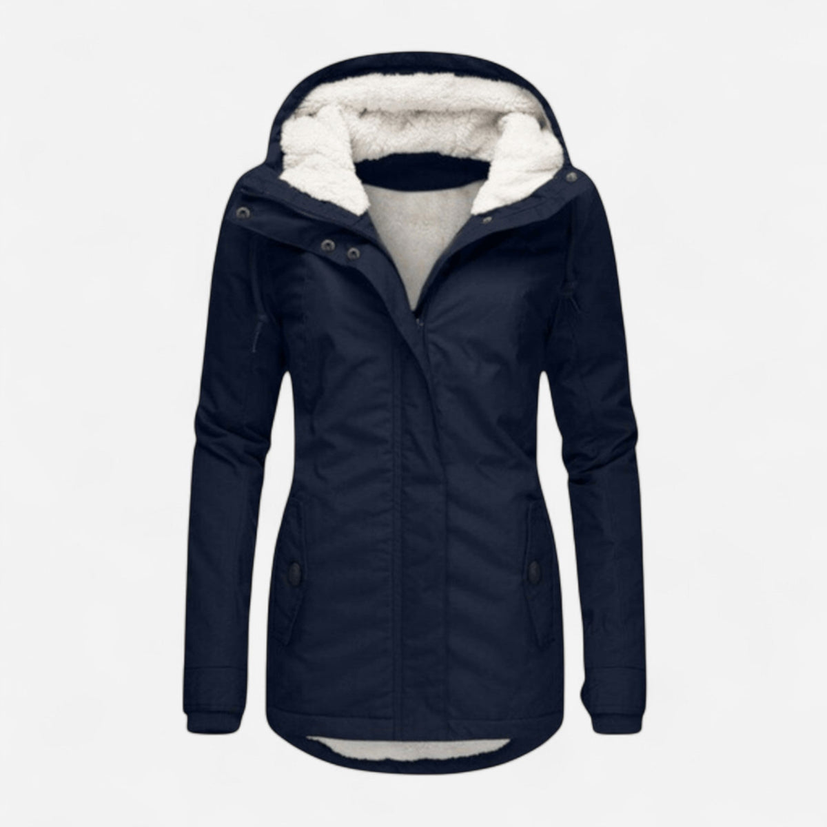 Parka à capuchon doublé en sherpa