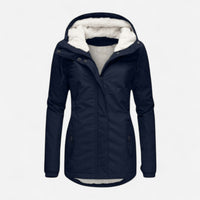 Parka à capuchon doublé en sherpa