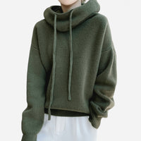Kangourou en tricot vert sauge
