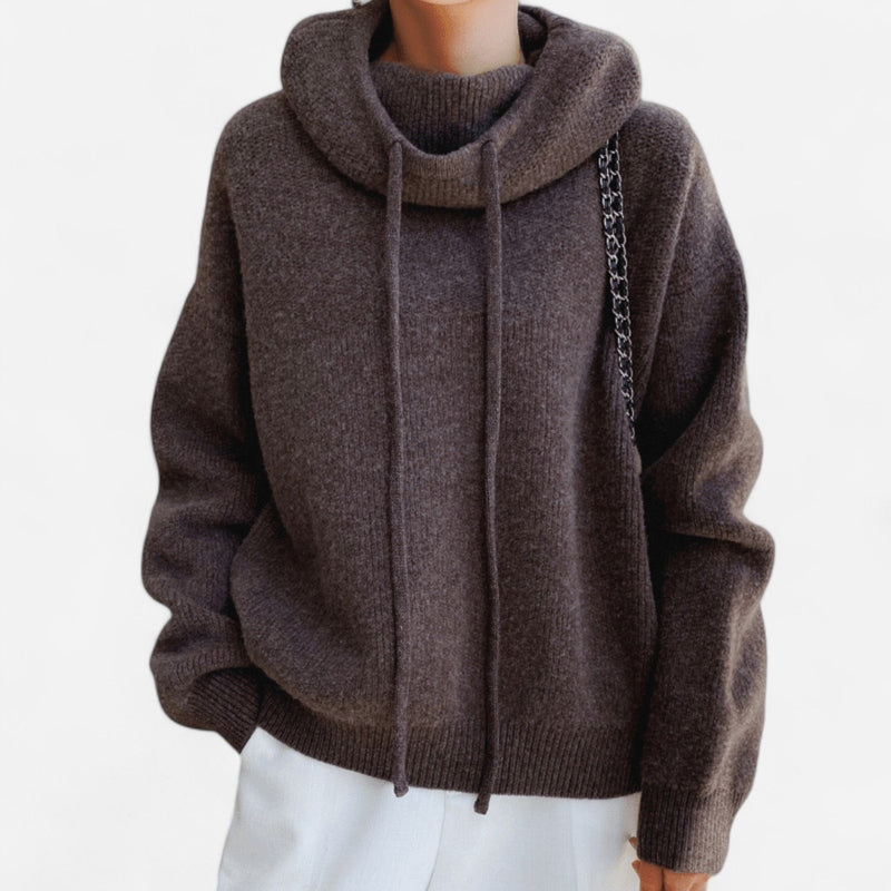Kangourou en tricot vert sauge