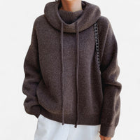 Kangourou en tricot vert sauge