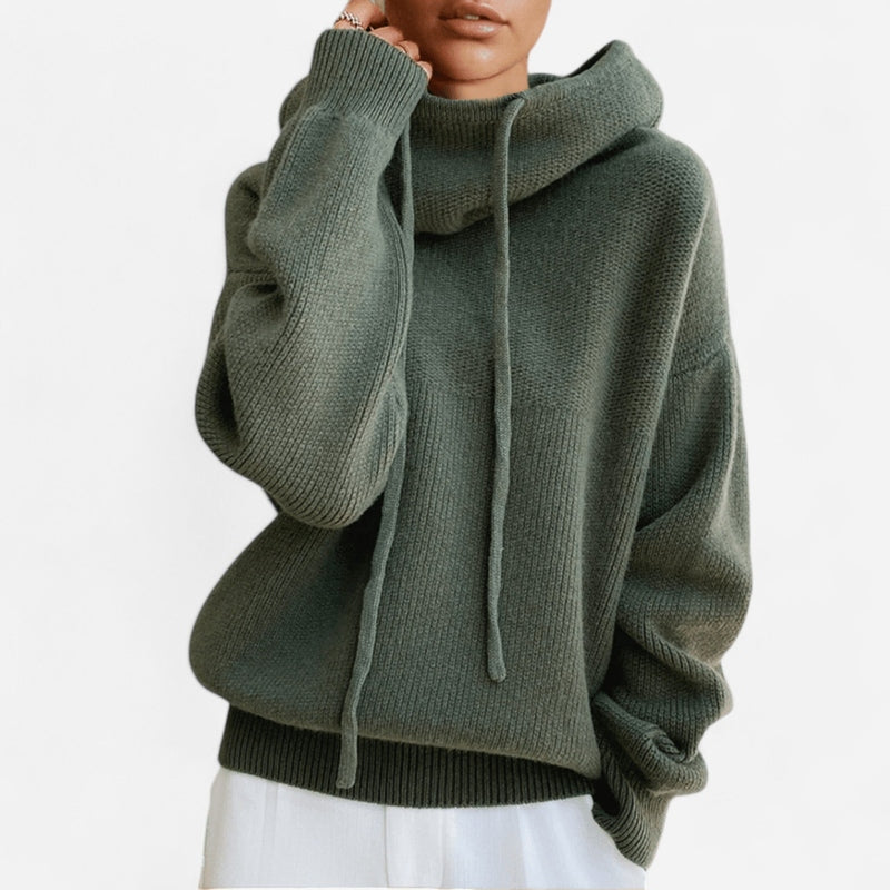 Kangourou en tricot vert sauge
