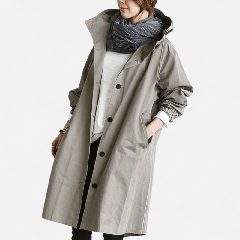 Imperméable à capuchon