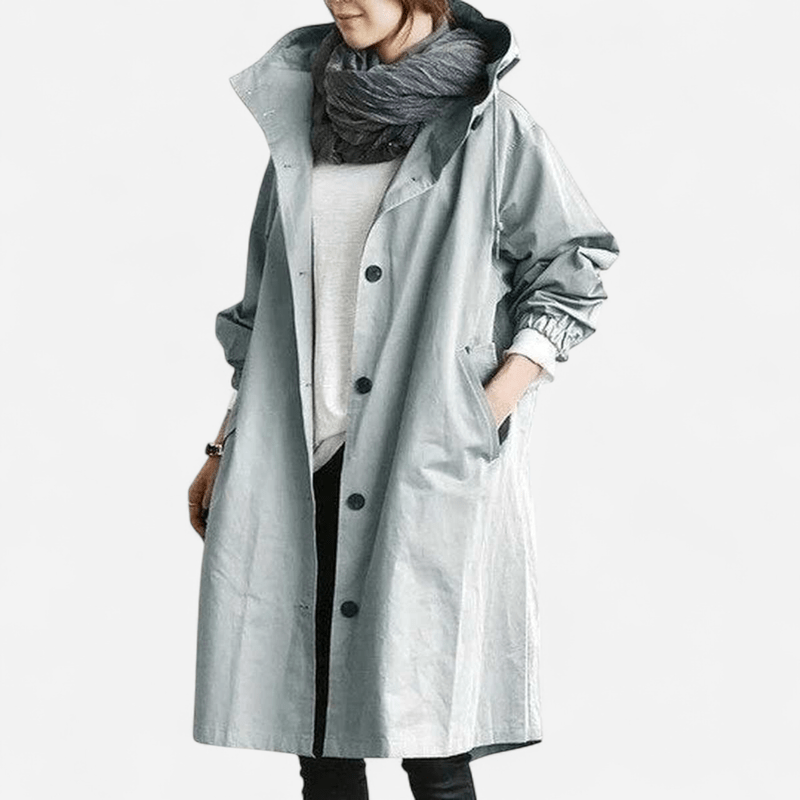 Imperméable à capuchon