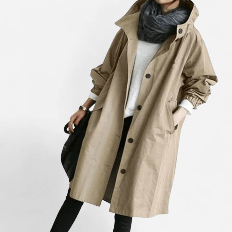 Imperméable à capuchon