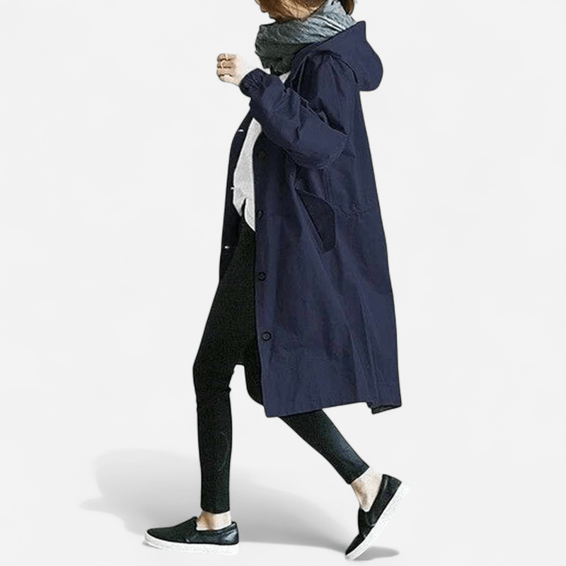 Imperméable à capuchon