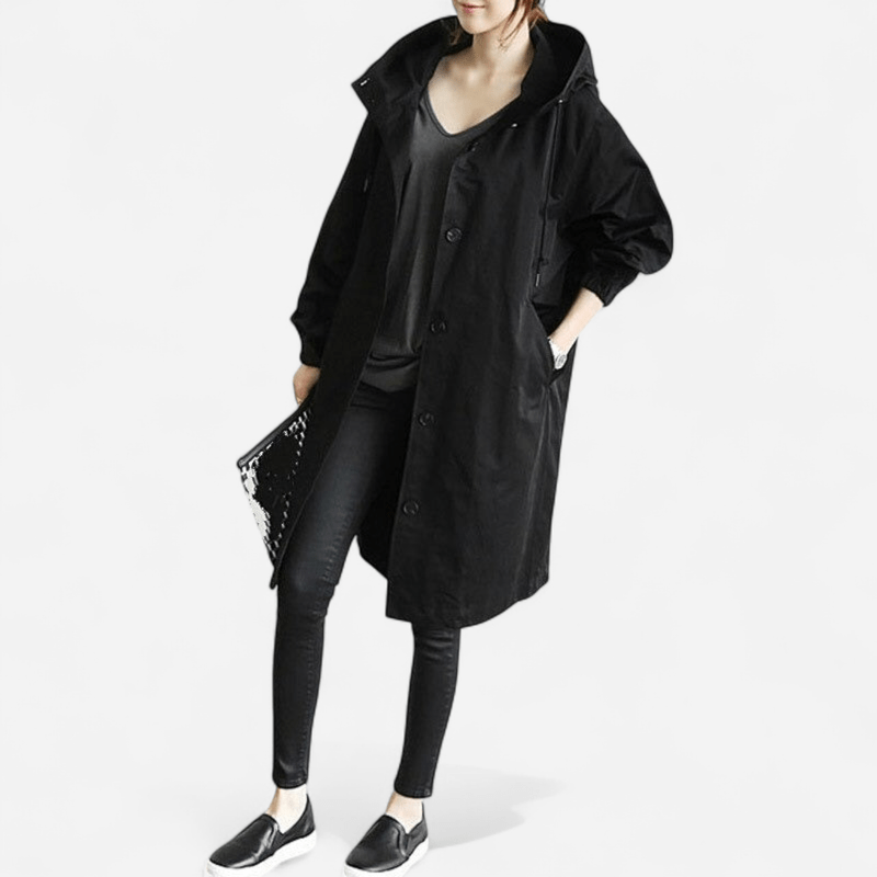 Imperméable à capuchon