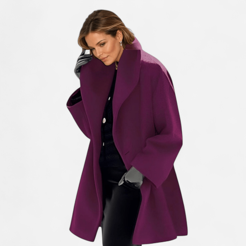 Manteau en laine coupe-vent