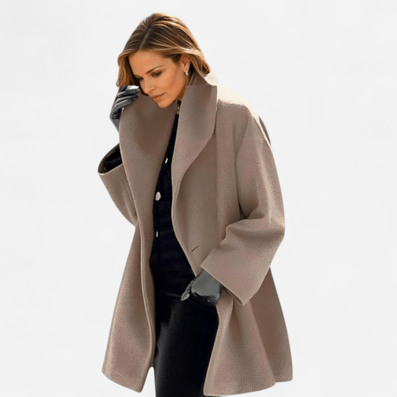 Manteau en laine coupe-vent