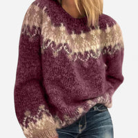 Chandail en mohair jacquard
