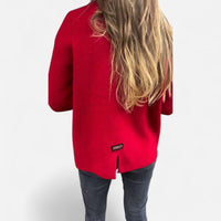 Cardigan épais à col montant