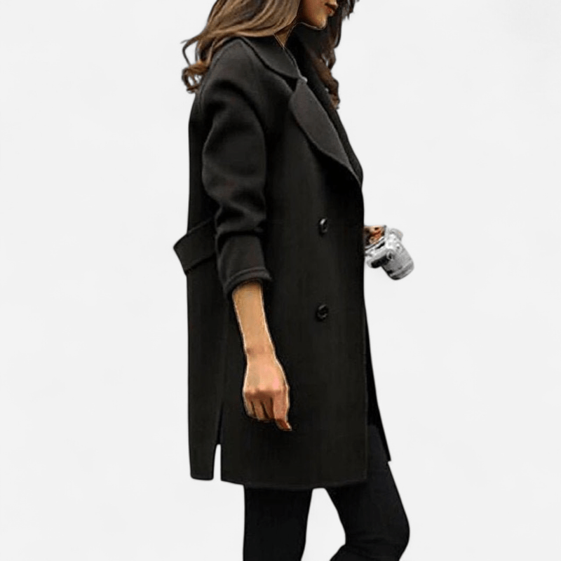 Manteau croisé à double boutonnage
