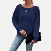 Chandail en tricot texturé col rond