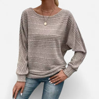 Chandail en tricot texturé col rond