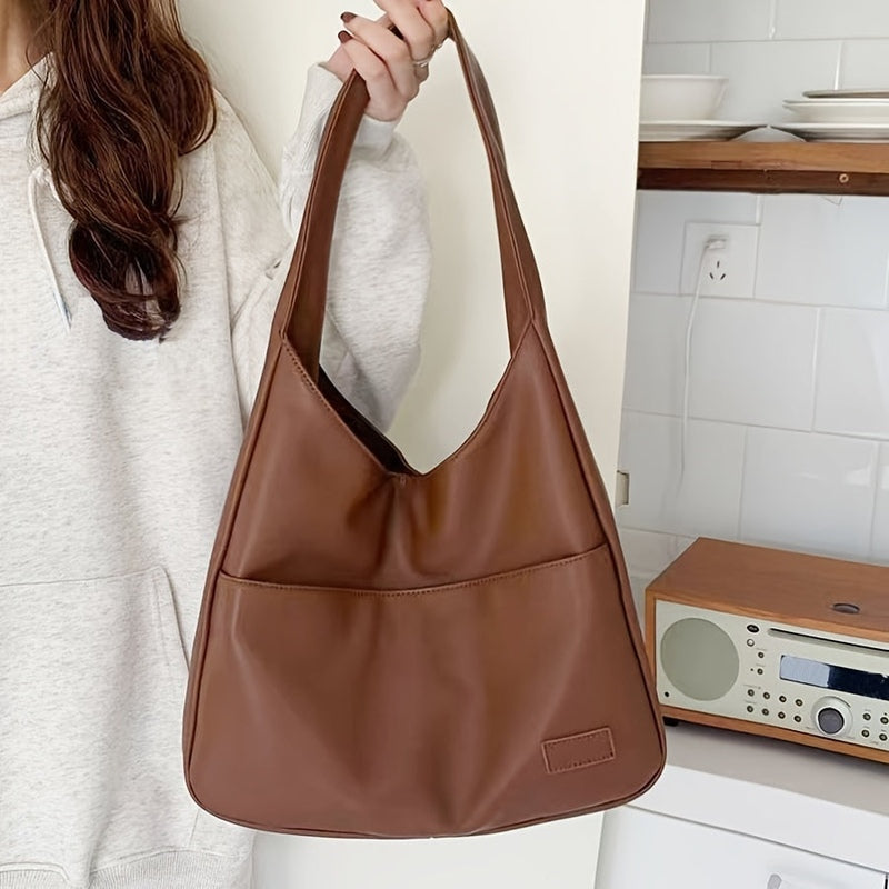 Sac hobo en cuir à anse longue