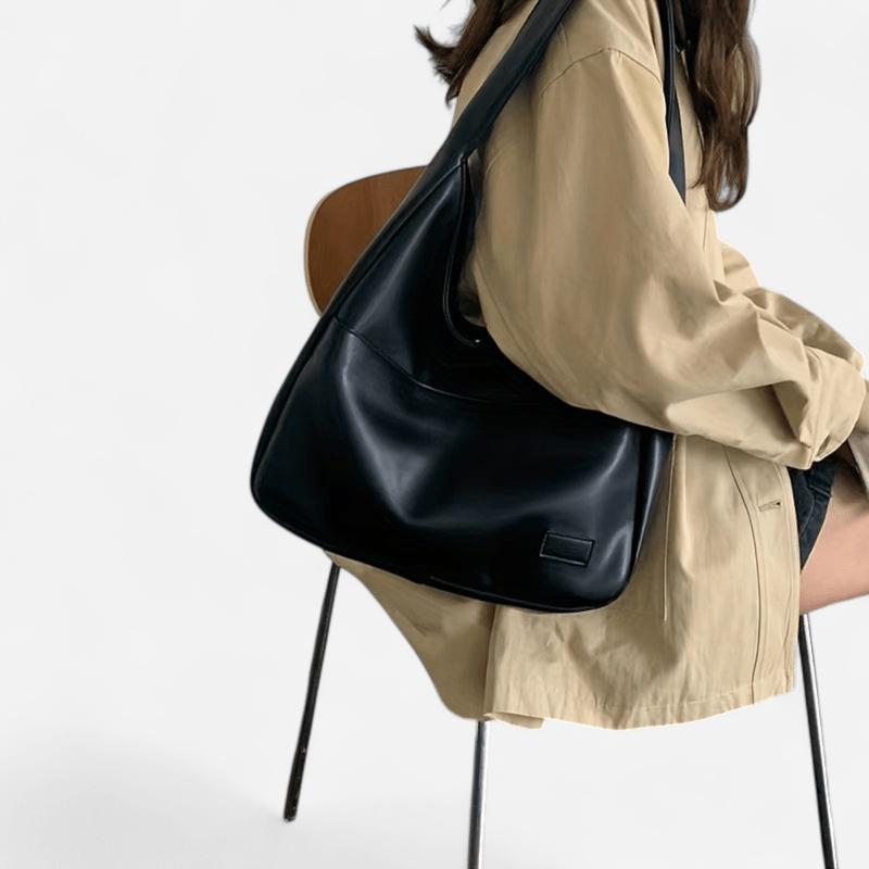 Sac hobo en cuir à anse longue