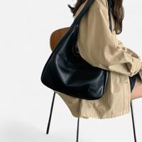 Sac hobo en cuir à anse longue