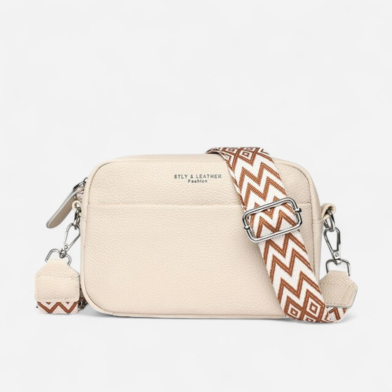 Sac à bandoulière rectangle à sangle tissée