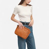 Sac à main en cuir à multiples poches