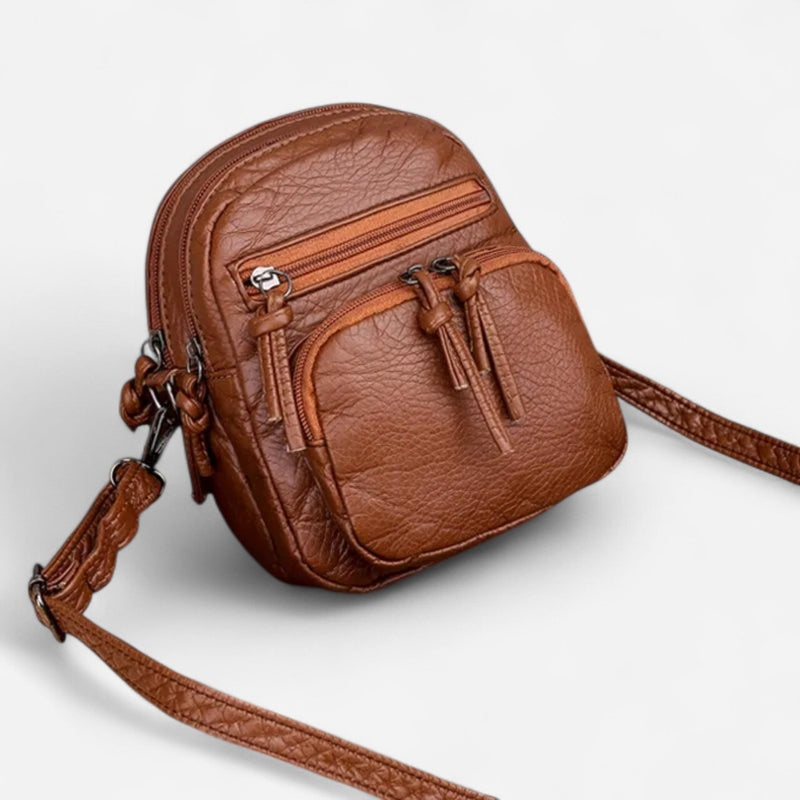 Sac à bandoulière en cuir compact