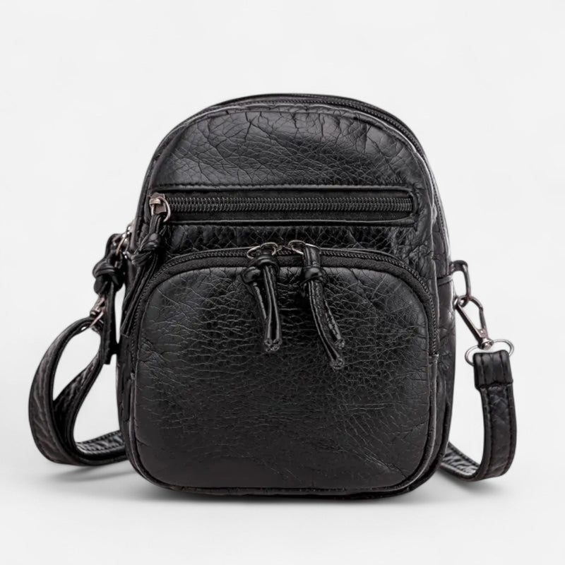 Sac à bandoulière en cuir compact