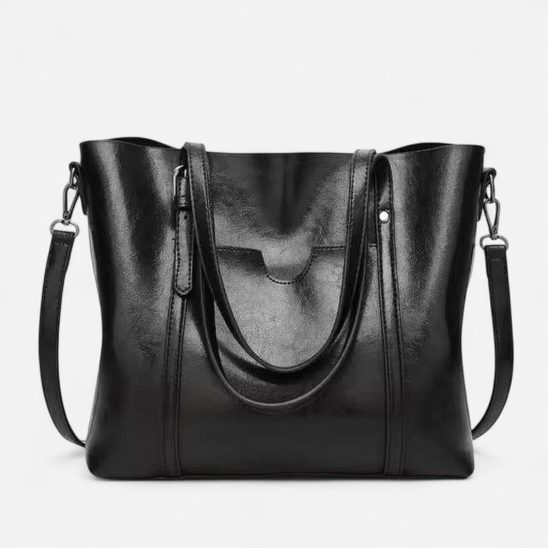 Sac fourre-tout en cuir structuré
