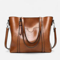 Sac fourre-tout en cuir structuré