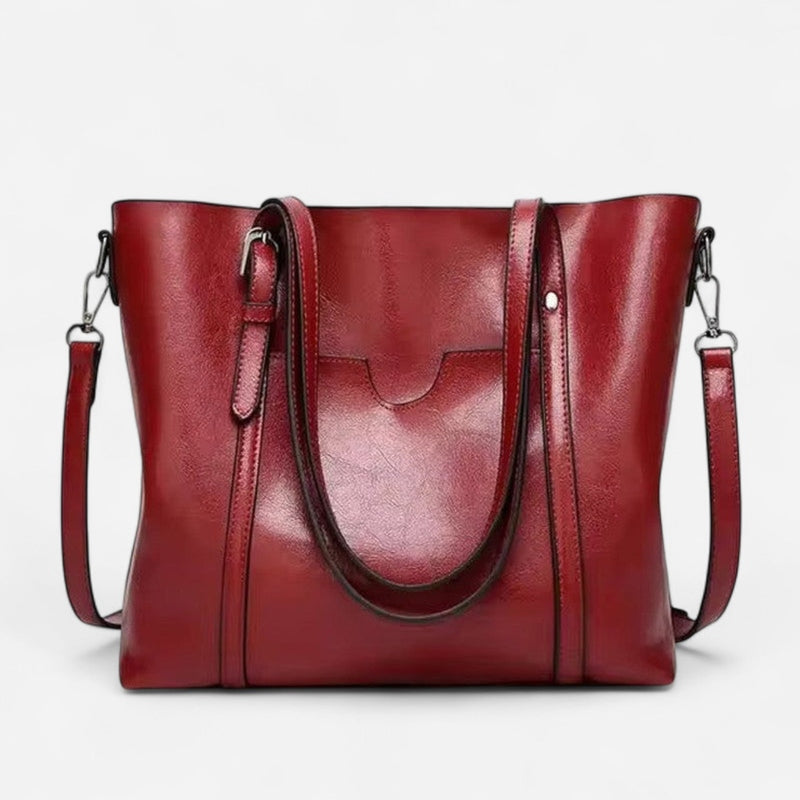 Sac fourre-tout en cuir structuré