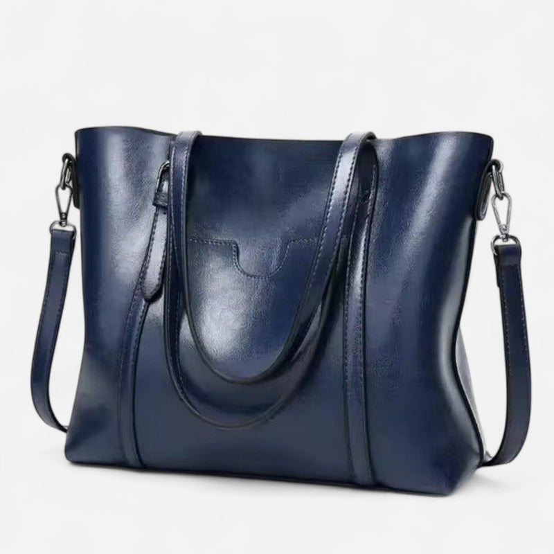 Sac fourre-tout en cuir structuré